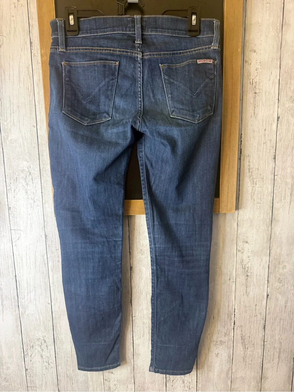 Hudson Krista Super Skinny Jeans Womens 27 Blue Dark Wash Low Rise Stretch 27x27